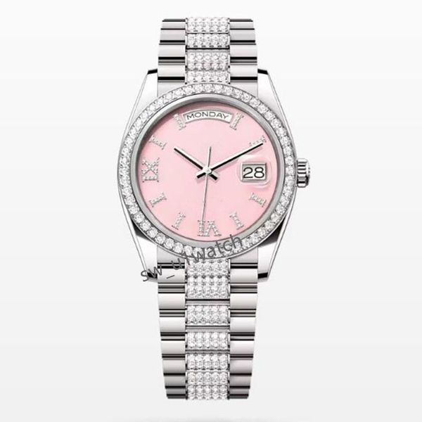 Relógios Mecânicos de Designer Relógios de Pulso Suíços Relógios de Pulso Táticos Masculino Feminino Designer Novo Quebra-cabeça Diamante Luxo 40mm 36mm alta qualidade 904L Inoxidável YI-WTQD