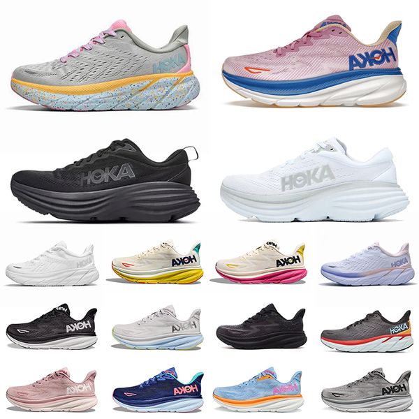 Hoka Clifton 9 8 One One Running Hokas Shoes Womens Bondi 8 Carbon 2 Women Men a bassa maglia Allenatori tripli bianchi Black Free People su Cloud Kawana Sports Sneaker Times 36-45