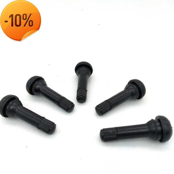 Großhandel 10/20/50/100PCS Universal TR414 Snap-In Schwarz Gummi Reifen Ventil Vorbauten Kurze Stange Auto Reparatur Ersatzteile Zubehör