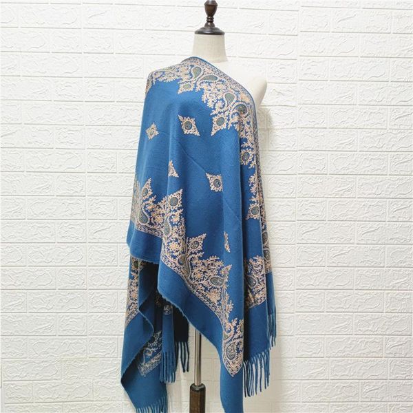 Schals Frauen Herbst Winter Sticken Schal Kaschmir Pashmina Lange Alle-spiel Dicke Decke Dame Reise Wraps Bufanda Mujer