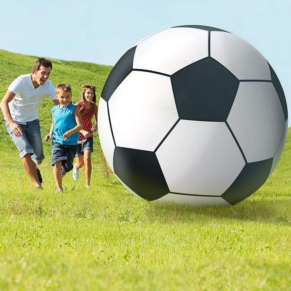 Ballon 100cm Piscine Gonflable Géante Plage Épaissie Pvc Sport Balle Football Football Jeu D'eau En Plein Air Ballons pour Fête Enfant Jouet 230613