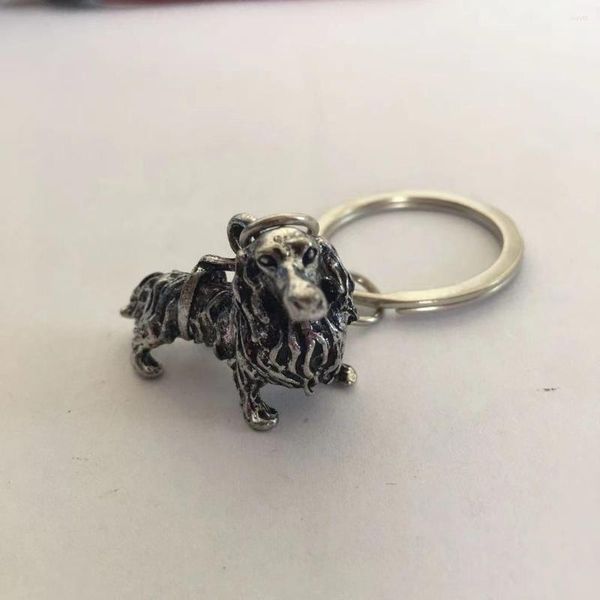 Amuletos Dachshund Cão Animal Pingente Chaveiro Colar Para Bolsa Amantes De Animais Desenhos Animados Presente De Aniversário