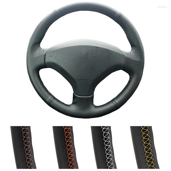 Coberturas de volante personalizadas DIY para carro para 308 antigo 408 envoltório de couro artificial automotivo