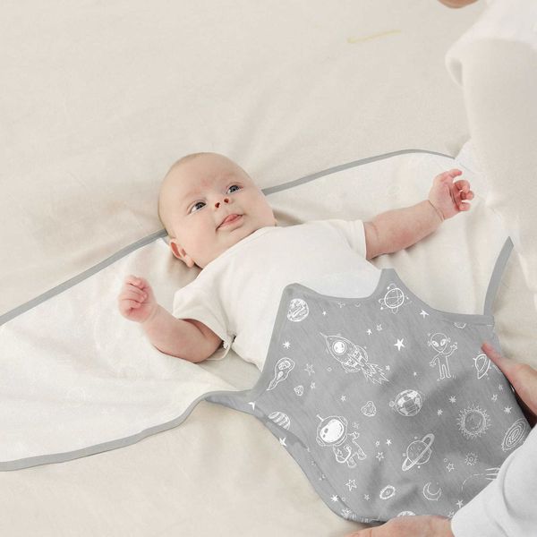 Sacos de dormir bebê swaddle cobertor envoltório para infantil ajustável recém-nascido saco de algodão orgânico meninos meninas