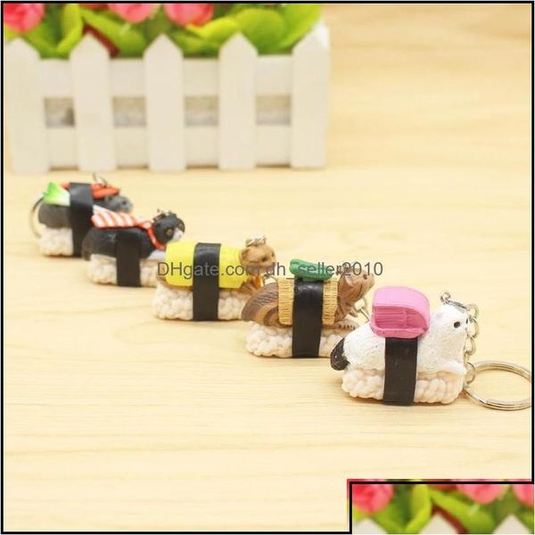 Подвески Creative Cat Sushi Sushi KeyChain Key Ring