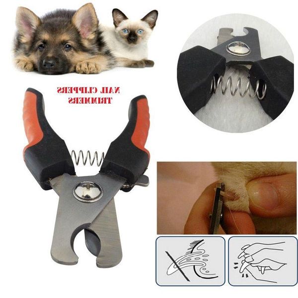 Pet Köpek Kedi Büyük / Orta Tırnak Clippers düzelticiler tüm köpekler Gripsoft Pençe Paslanmaz Çelik Tırnak Clippers Tırnak Bakımı Perakende Kutusu DHL IXFBN