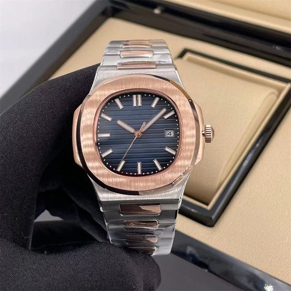 Мужские часы -дизайнер наблюдает за высококачественными бутиками стальных ремешок дизайнерские часы для мужчин Оптовые Patek Watch Diamond Automatic 40 -мм настраиваемое Nautilus 5711