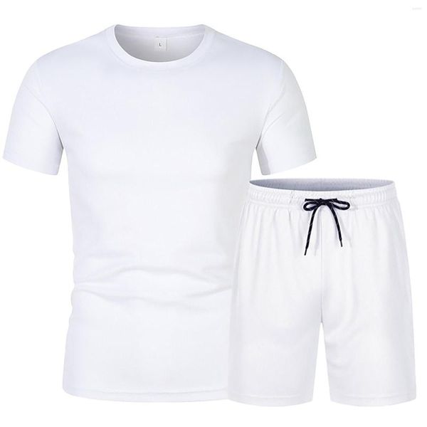 Lauf-Sets für Herren, Sommer, atmungsaktiv, Anti-Falten, zweiteiliges Volumen-T-Shirt, Shorts-Set, Herren-Smoking-Anzug und