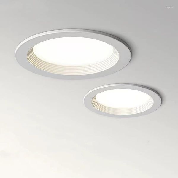 Plafoniere Lampada da incasso dimmerabile incorporata AC90V-220V 5W7W9W12W15W20W COB Faretto smerigliato Soggiorno interno Negozio Illuminazione Drive