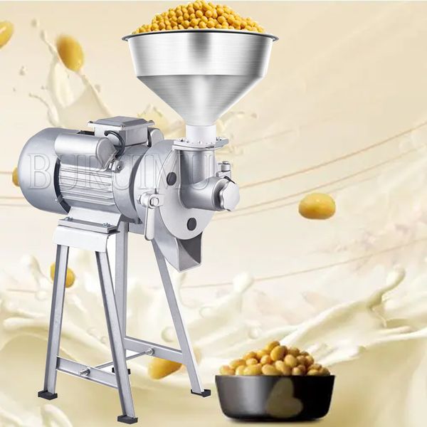Máquina de moagem de milho Moagem elétrica Máquina de moagem de grãos Moedor de grãos Moinho de ervas Especiarias Máquina de produção de leite de soja