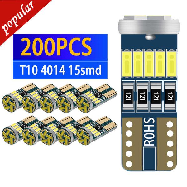 Yeni toptan 200pcs araba t10 194 168 W5W LED ampul temizleme lambaları sinyal kama bagaj bölmesi beuchtung plaka ışıkları