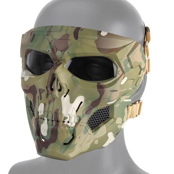 Máscara Facial Tática Engrenagem Tática Ao Ar Livre Caça Aorsoft Paintball Tiro Camuflagem Combate CS Máscara de Festa de Halloween27162515