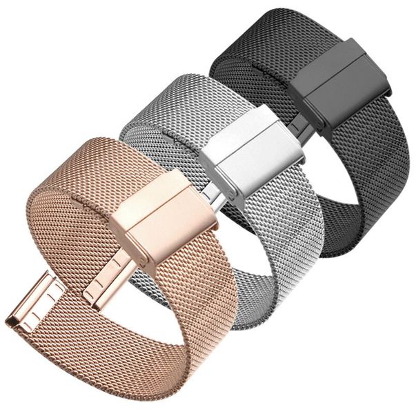 Milanese Loop Strap Universal Quick Release Edelstahl Metall Armband Armband für Samsung Galaxy Watch Active 2/Watch 3/Watch Gear S3/Watch 4/Watch 5