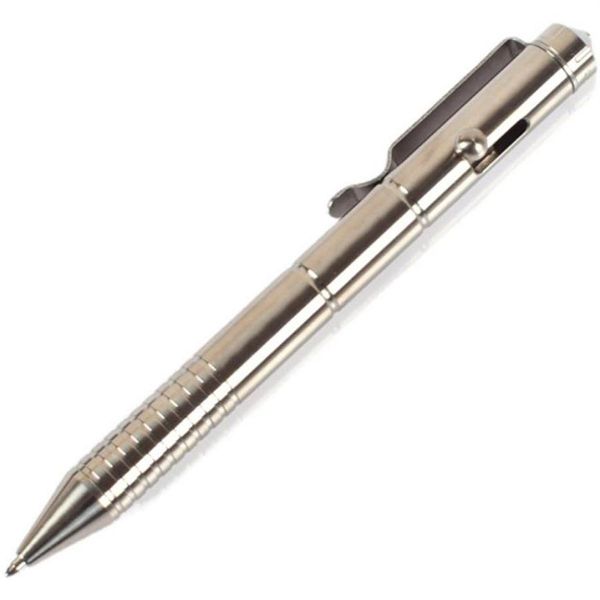 Titanium TC4 CNC Pull Bolt Type Pocket Clip Autodifesa Tactical Pen Glass Breaker Outdoor Survival EDC Gear Tool5528231208M