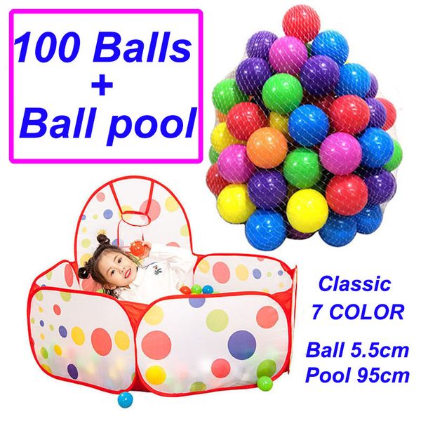 Balloon 100pcs 5.5cm Ocean Wave Balls Pool Ball Soft Plastic Ocean Ball per box colorato Soft Stress Air Juggling Baby Swim Ball Pit 230613