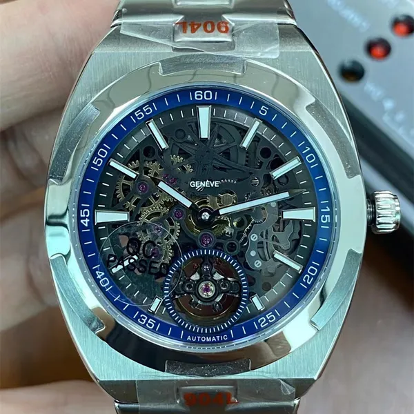 Orologi di qualità AAA 3A 42,5 mm Uomo Teschio in vetro zaffiro con confezione regalo Orologio meccanico automatico Jason007 01