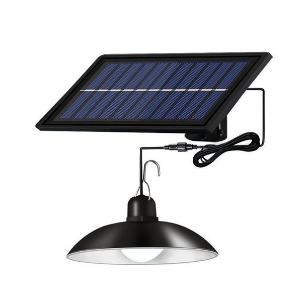 Lampada a sospensione solare da esterno, lampada da esterno a LED impermeabile IP65 con cavo da 5 m per gazebo da giardino, cortile, fienile, balcone, corridoio