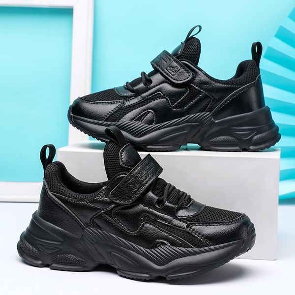 Athletic Outdoor Bambini Scarpe da corsa leggere traspiranti Ragazzi Ragazze Studente Nero Bianco Walking Casual Tennis Badminton Sneakers sportive per bambini 230613