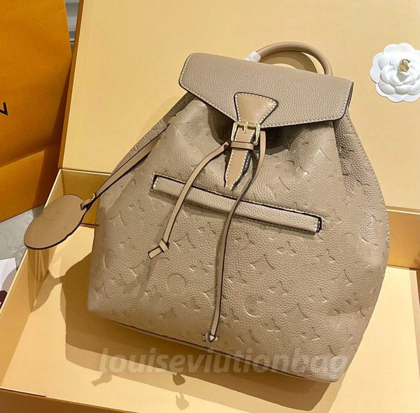 viuto handbags M45205 M45515 MONTSOURIS elegant women genuine cowhide leather emobss canvas buckle backpack satchel purse shoulder bag 2222