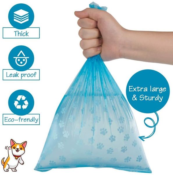 Sacos de lixo Saco de plástico para animais de estimação Pegadas impressas de lixo para cães, coleta de cocô, lixo, suprimentos para gatos 230613