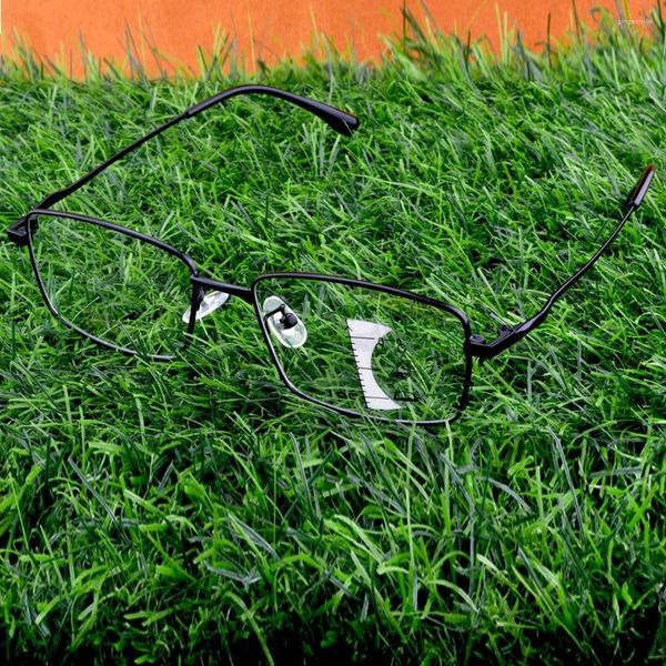 Солнцезащитные очки IP Titanium сплав прямоугольник бизнес-каркас с полной рамкой мужчины Прогрессивные многофокальные ограниченные очки для чтения от 0,75 до 4