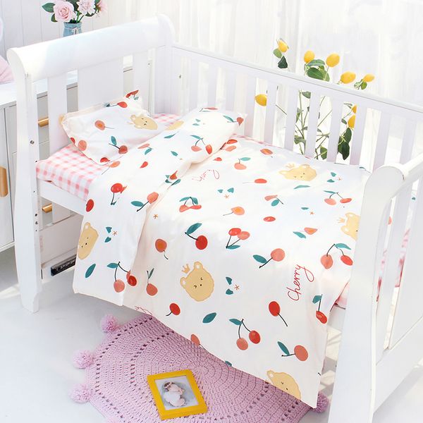 Set di biancheria da letto Copripiumino in cotone per bambini 150120 cm Stile nordico senza imbottitura 1pc Piumino nato per la pelle Cartoon 230613