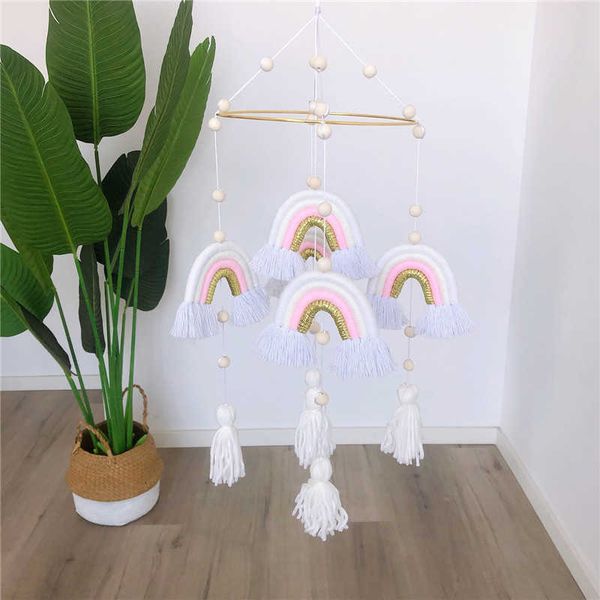 Decorações de jardim Nordic Tassel Pendurado na parede para quarto de criança estilo cama de bebê brinquedo pendurado