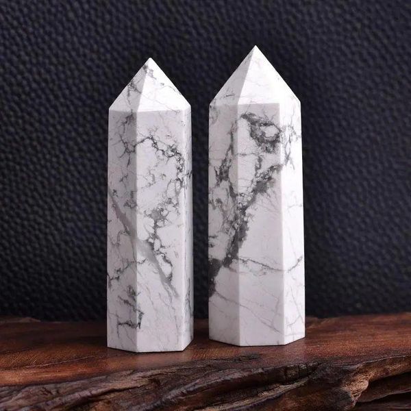 Natural branco-turquesa cristal ponto artes torre de quartzo energia pedra obelisco varinha charkra reiki cura cristal dskeu