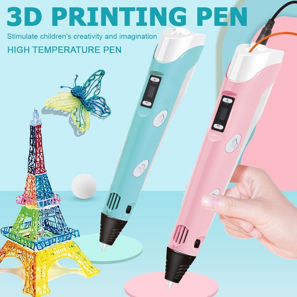 Caneta de impressão 3D, PLA de alta temperatura, pintura tridimensional, grafite, quebra-cabeça, brinquedos hion transfronteiriços, presentes, inglês