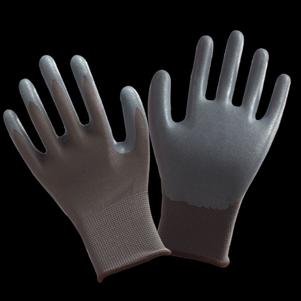 13-Nadel-Nylon-PU-beschichtete Fingerhandschuhe, saubere Elektronikfabrik, verschleißfeste, rutschfeste, beschichtete Handflächenhandschuhe, Arbeitsschutzhandschuhe, Kombination im Großhandel