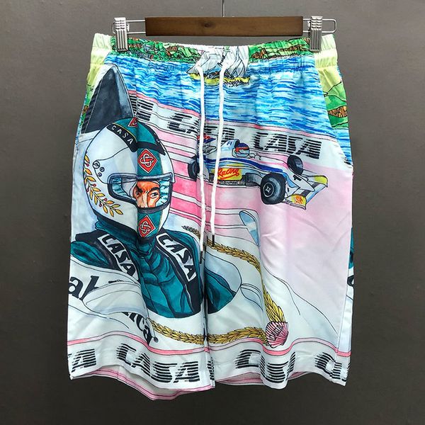 Pantaloncini da uomo Estate Hip Hop Harajuku Casual Beach Holiday Pantaloncini da uomo Pantaloncini hawaiani Streetwear Ritratto Fiore Uomo Bermuda Masculino 230615