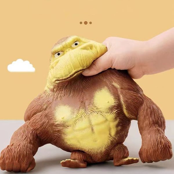 Gefüllte Plüschtiere Big Giant Antistress Orang-Utan Fidget Squishy Elastic Monkey Lustige Kawaii Gorilla Vent Doll Squeeze Stress Relief Spielzeug für Kinder 230614