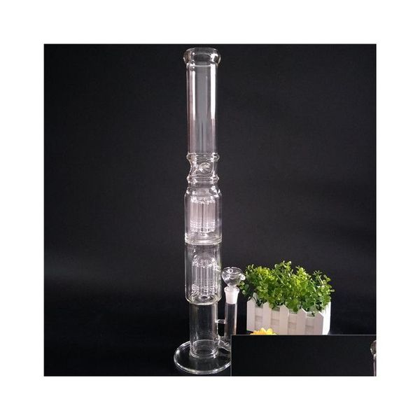 Cachimbos 7 mm de espessura 21 polegadas de altura Cachimbo de vidro grosso e pesado de alta qualidade Bongs de água com 2 Percs Gb267 Drop Delivery Dhxqa