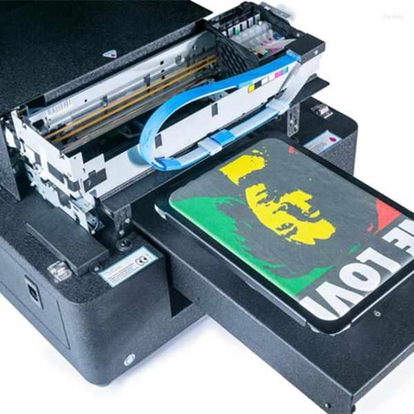 Inkjet A4 Digitale Stoff-T-Shirt-Druckmaschine Vollautomatischer Flachbett-Direktdrucker für Bekleidungstextilien