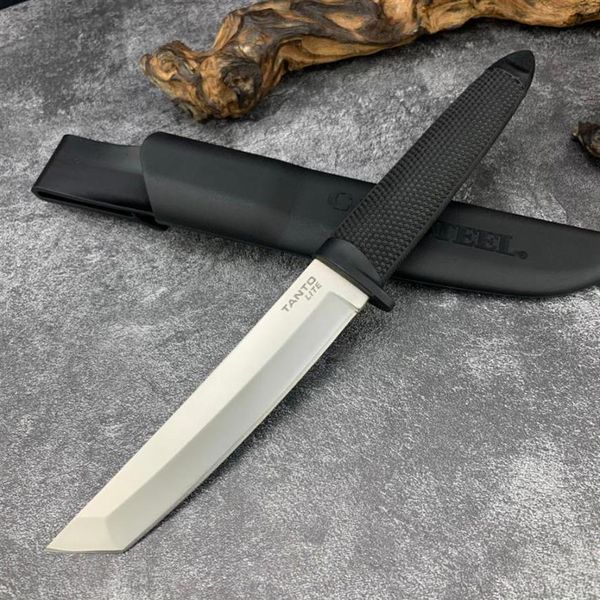 Cold Steel Tanto Coltello a lama fissa Fodero Kydex Manico in ABS 440 Lama Caccia Esercito Coltelli tattici Strumenti di sopravvivenza7779129289i