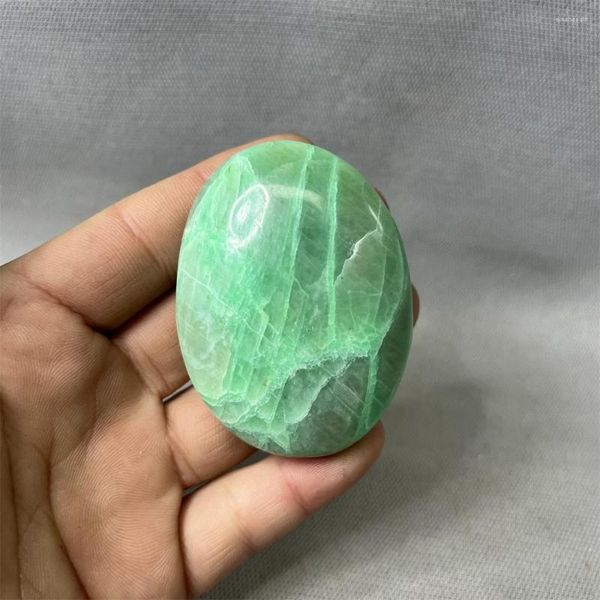 Декоративные фигурки зеленый лунный камень Камень Игра с натуральным хрустальным духом