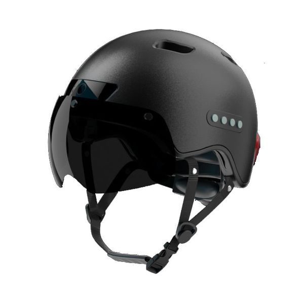 Bisiklet kaskları Bluetooth Dahili sürüş kaydedici kamera çıkarılabilir vizör ile akıllı kask çağırıyor Kentsel 230614 için