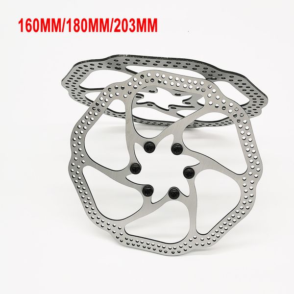 Freios de bicicleta Rotor de freio a disco de bicicleta 160mm 180mm 20m G3 HS1 Rotores de aço inoxidável 44mm 6 parafusos para peças de estrada Mtb 230614