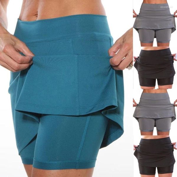 Saias Performance Active Skorts Saia Lápis Feminina Corrida Tênis Golfe Treino Roupas Esportivas