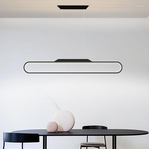Pendelleuchten BlackGoldWhite Moderne LED-Leuchten für Wohnzimmer, Esszimmer, Küche, Arbeitszimmer, hängende Hängelampe Luminaria