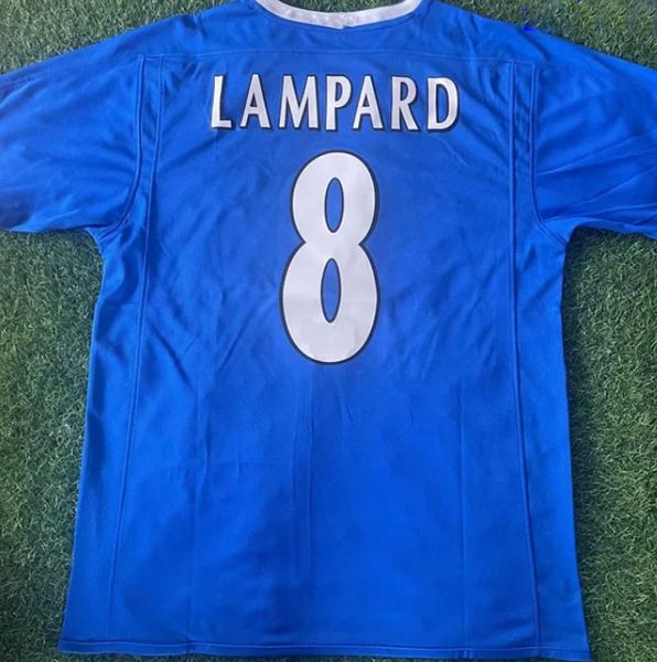 2003 2005 maglie da calcio retrò Lampard Drogba MAKELELE J. Cole Maglia da calcio ZOLA TERRY Maglia da calcio classica da uomo maglia kit uniforme de foot Cfc Jersey