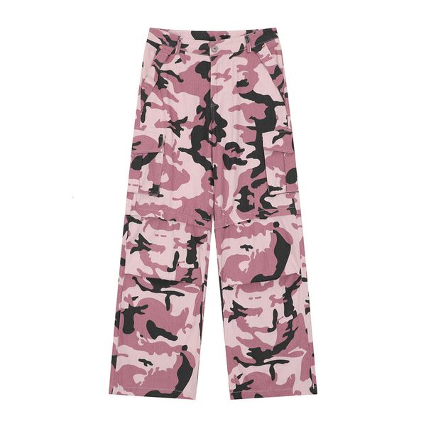 Männer Hosen Frühling Sommer Rosa Cargo Hosen Menoose Casual Gerade Hosen Plus Größe Camo Baumwolle Stil Koreanische Mode Hosen hohe 230615