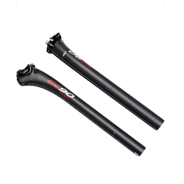 Bisiklet Sapları EC90 Karbon Fiber Ofset 25mm Seatpost 254272308316mm Yol Bisiklet Çubuk Koltuk Tüpü 3K Mat 230614