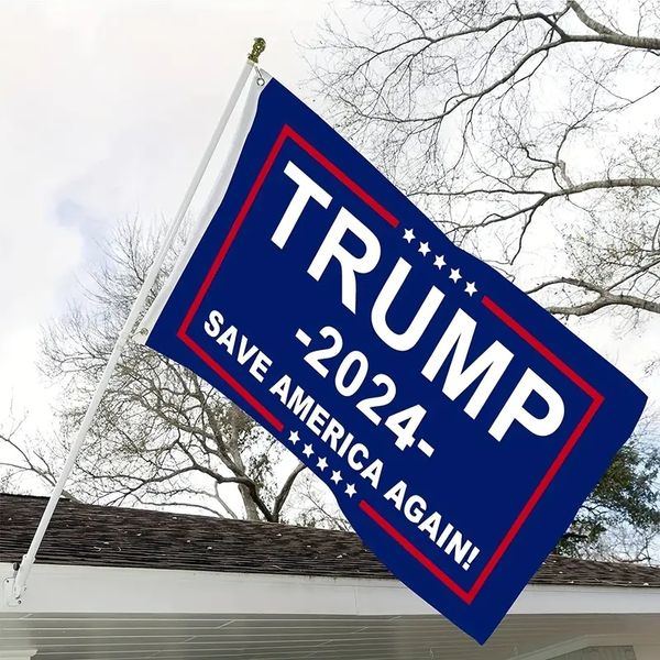 1pc, Trump 2024 флаг кампании Save America снова 75d 3ft*5ft Flag с ручным волн