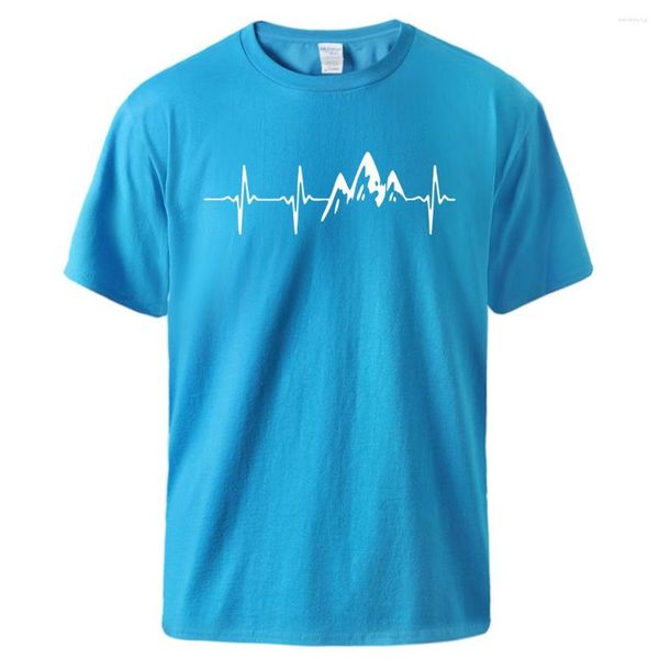 Мужские рубашки горы Экг Экг мужские футболки 2023 человек летний короткий рукав