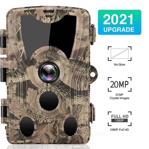 Охотничьи камеры на открытом воздухе дикая природа 20 Мп HD 1080p Trail Camera Camera Night Vision Accessories IP66 Водонепроницаемая игра дикой природы.