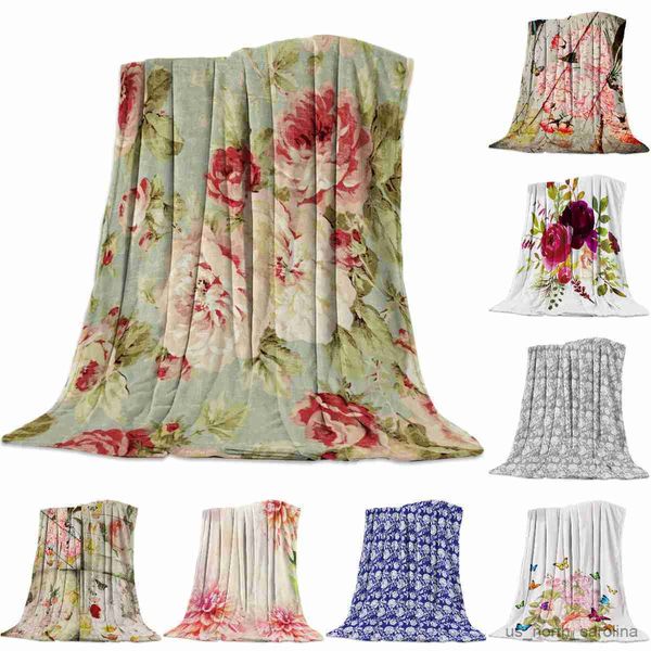 Cobertor Peony Flower Cobertor Capa de Cama Flanela Fleece Throws Capa de Viagem Envoltório Personalizado Durável Macio Cadeira Quente Hall Cobertor para Casa R230615