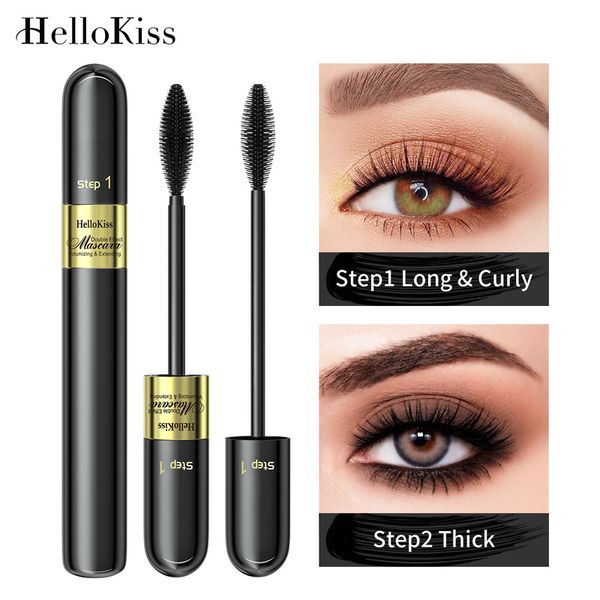 New Sunflower Double effect Waterproof eye black volume mascara cosmetics mac makeup mascara volume