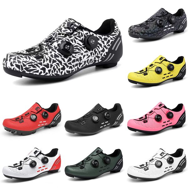 2023 sapatos de ciclismo baixos resistentes ao desgaste masculino preto vermelho branco cinza verde amarelo rosa tênis masculino esportivo ao ar livre