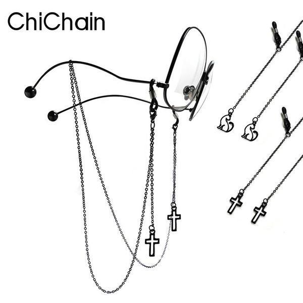 Catene per occhiali Ciondolo moda Occhiali Catene Croce Cuore Stella Fiore Occhiali da sole Occhiali Porta catena in metallo Cordino Cordino Nec302L